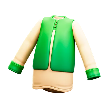 Muslim Clothes  3D Illustration