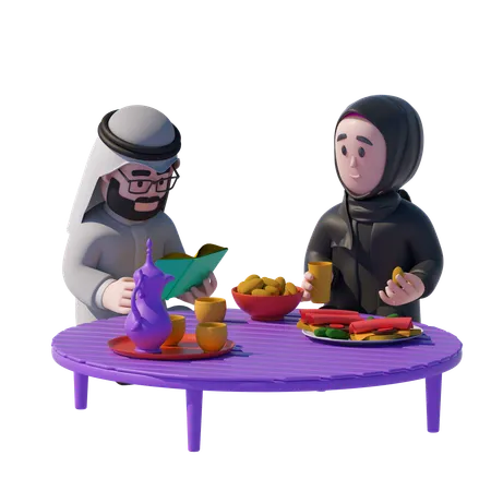 Muslim Couple  3D Icon