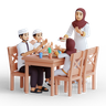 graphics of muslim family