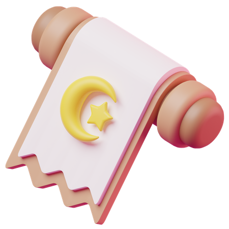 Muslim Flag  3D Icon