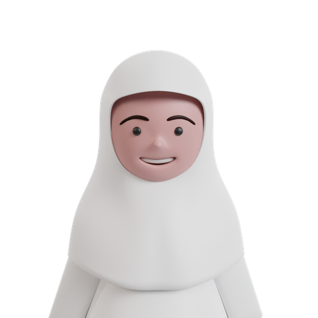 Muslim Girl  3D Icon
