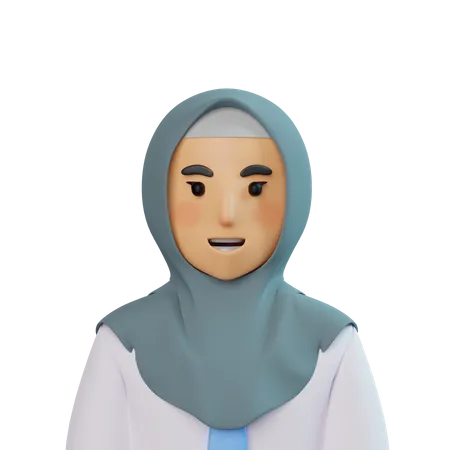 Muslim Girl  3D Icon