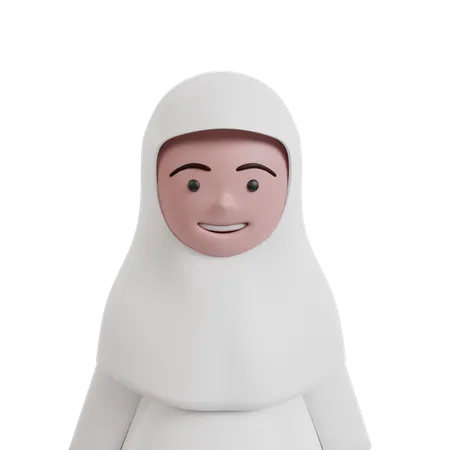 Muslim Girl  3D Icon