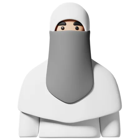 Muslim Girl  3D Icon