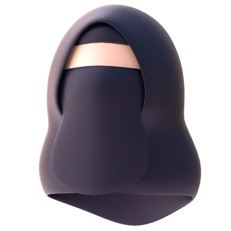 Muslim Girl  3D Icon