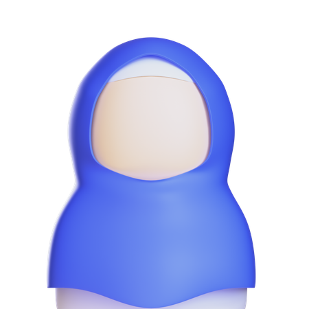 Muslim Girl  3D Icon