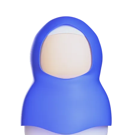 Muslim Girl  3D Icon