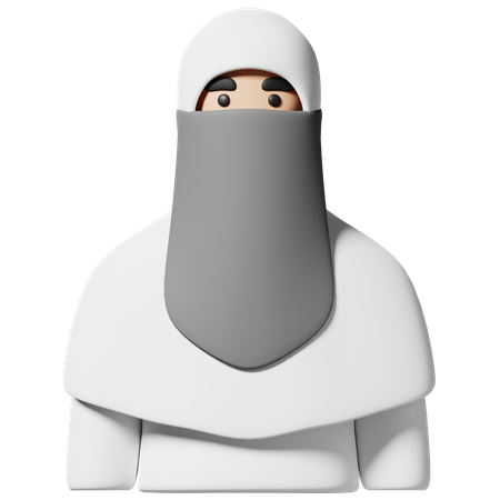 Muslim Girl  3D Icon