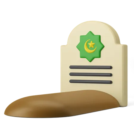 Muslim Grave 3 D Icon Illustration 3D Icon