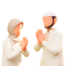 muslim greetings 3d logo