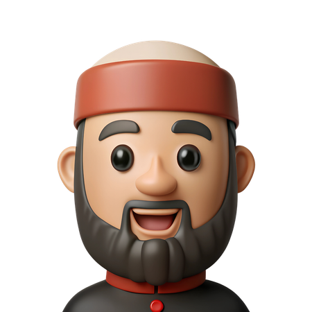 Muslim Imam Avatar  3D Icon