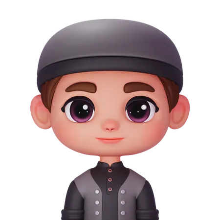 Muslim Kid  3D Icon