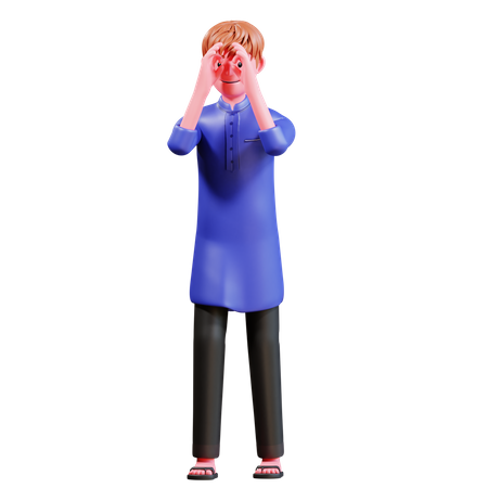 Muslim Male  3D Icon