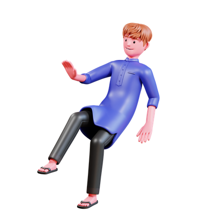 Muslim Male  3D Icon