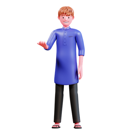 Muslim Male  3D Icon