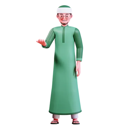 Muslim Male  3D Illustration