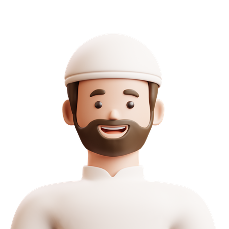 Muslim Man  3D Icon