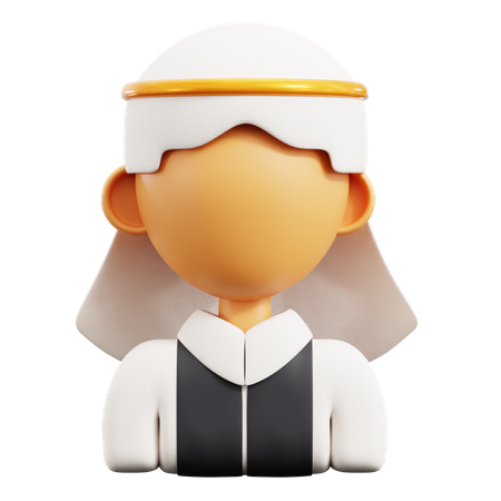 Muslim man  3D Icon