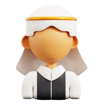 Muslim man  3D Icon