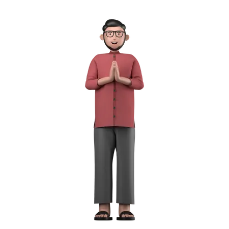 Muslim man  3D Icon