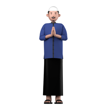 Muslim man  3D Icon