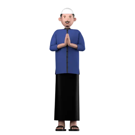 Muslim man  3D Icon