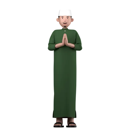 Muslim man  3D Icon