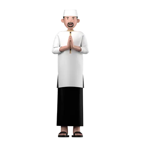 Muslim man  3D Icon