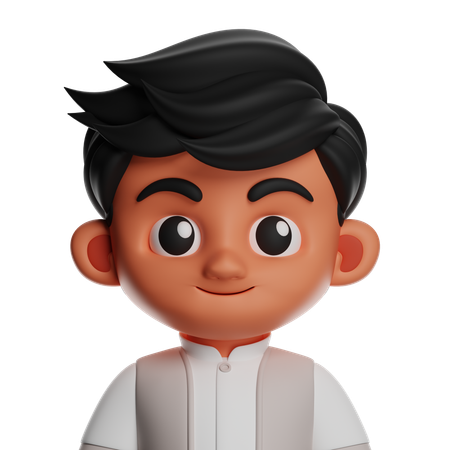 Muslim Man  3D Icon