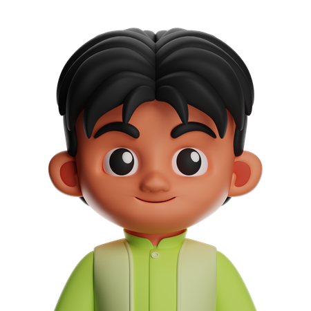 Muslim Man  3D Icon