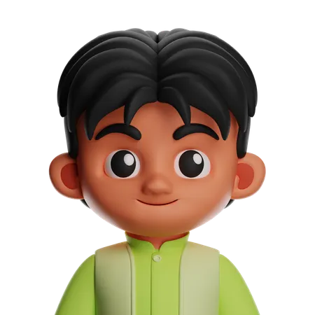 Muslim Man  3D Icon