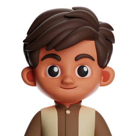 Muslim Man  3D Icon