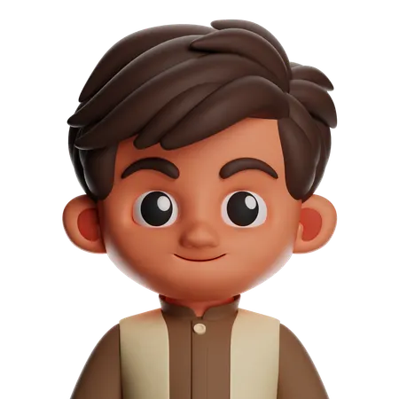 Muslim Man  3D Icon