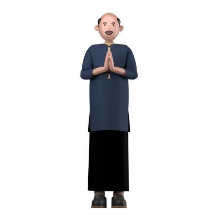 Muslim man  3D Icon