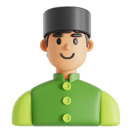 Muslim man  3D Icon
