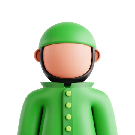 Muslim Man  3D Icon