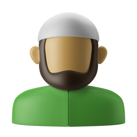 Muslim Man  3D Icon