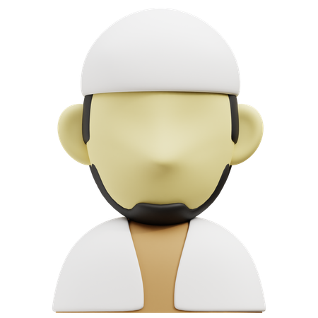 Muslim Man  3D Icon
