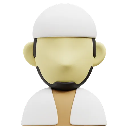 Muslim Man  3D Icon