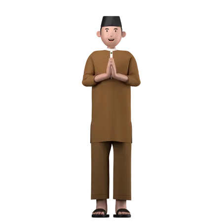 Muslim man  3D Icon