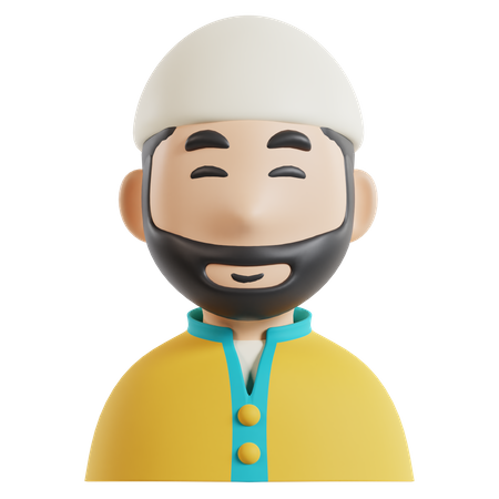 Muslim Man  3D Icon