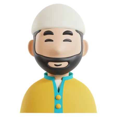 Muslim Man  3D Icon