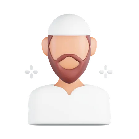 Muslim Man  3D Icon