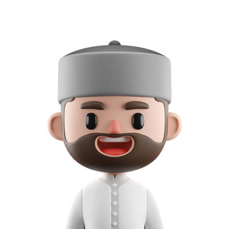 Muslim Man  3D Icon