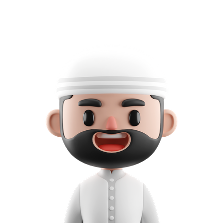 Muslim Man  3D Icon