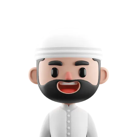 Muslim Man  3D Icon