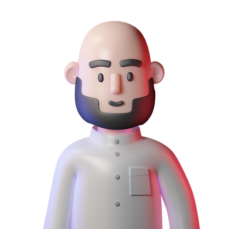 Muslim Man  3D Icon