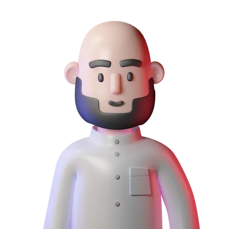 Muslim Man  3D Icon