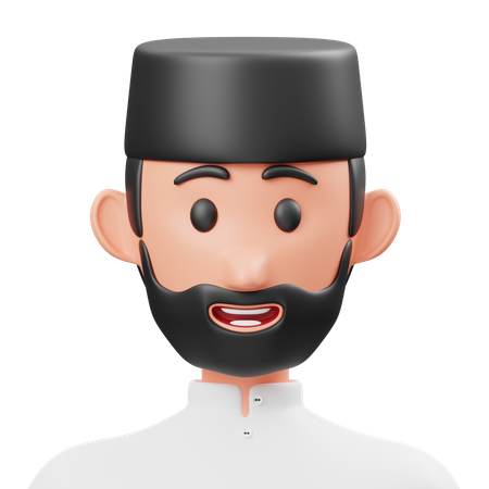 Muslim Man  3D Icon