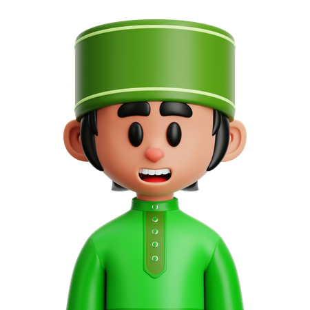 Muslim Man  3D Icon